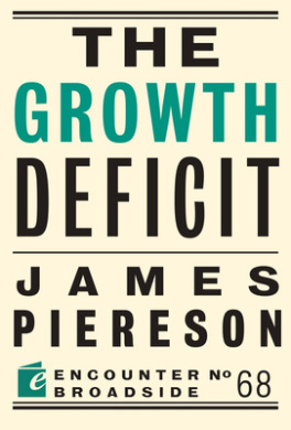 The Growth Deficit (Encounter Broadside) cover