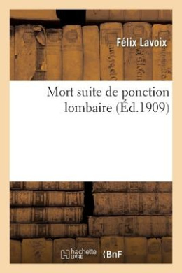 Mort Suite de Ponction Lombaire cover