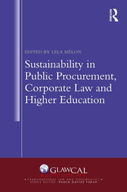Sustainability in Public Procurement, Corporate Law and Higher Education (Transnational Law and Governance) cover